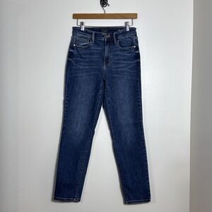 Judy Blue Womens Slim Fit Jeans Size 5/27 Dark Wash High Rise Stretch JB82549DK